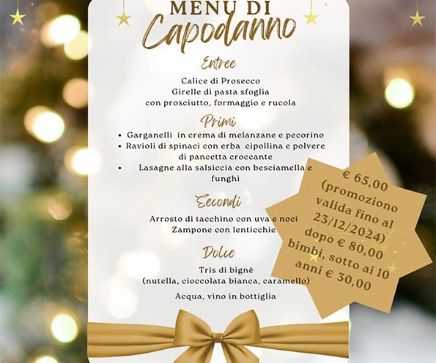 menu di capodanno