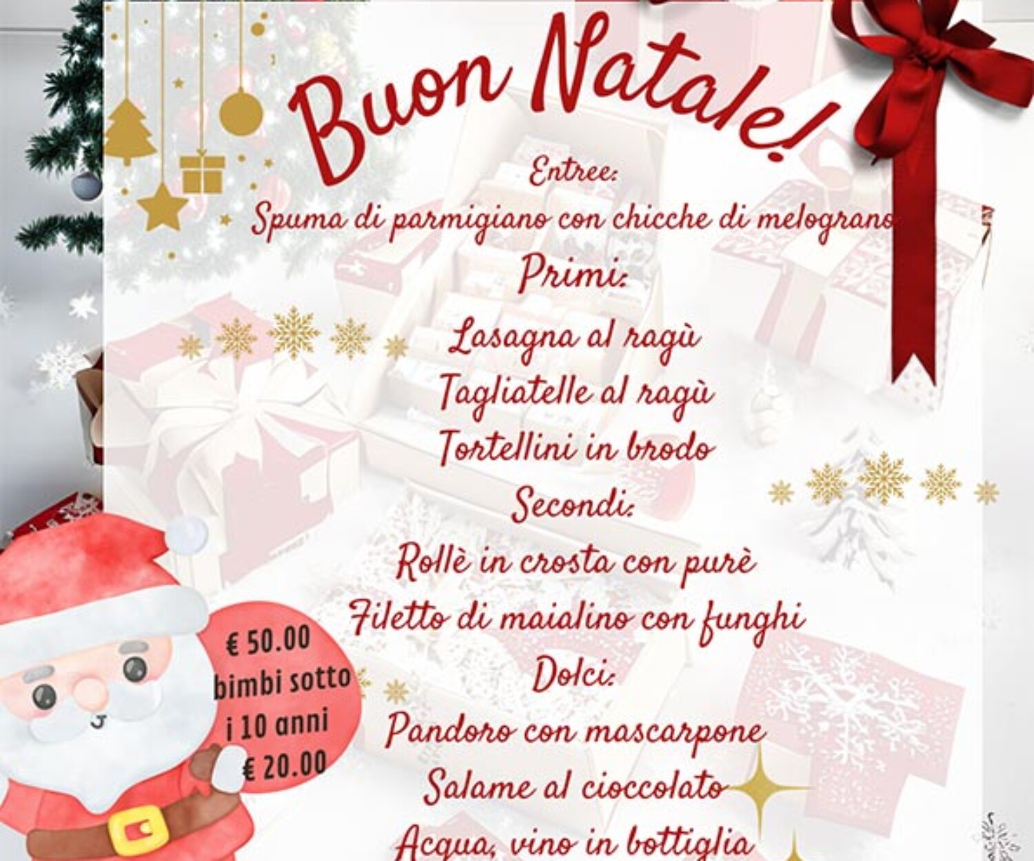 menu di natale