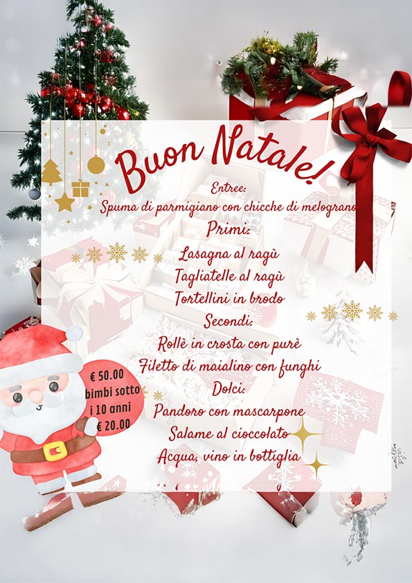 menu di natale