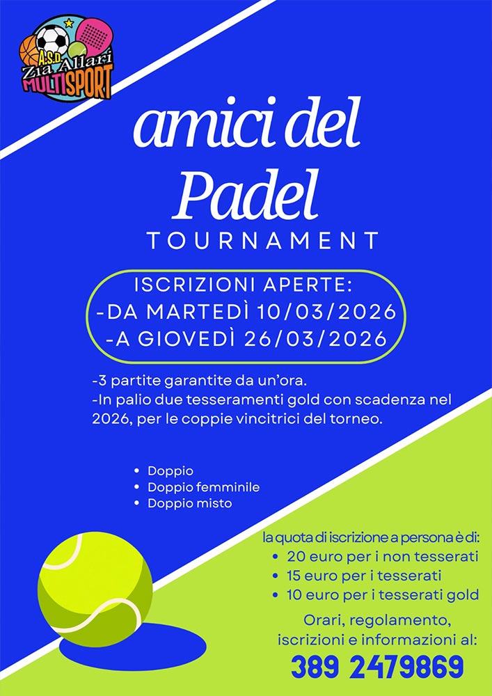 torneo amici del padel